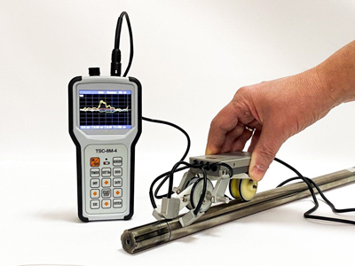 Eddy current testing with Type 1-MEC-4 scanning device